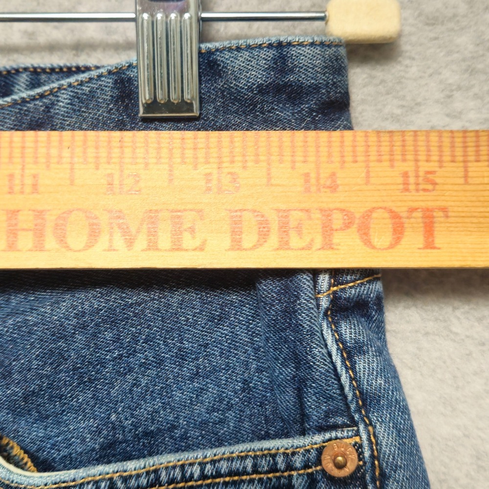 Buck Mason Jeans Double Dipped Straight Leg Mens 28x25 Button Fly Medium Wash* - Picture 6 of 10